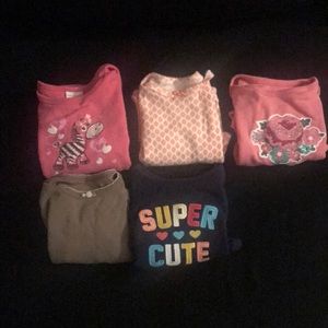0-3 months long sleeve onesies
